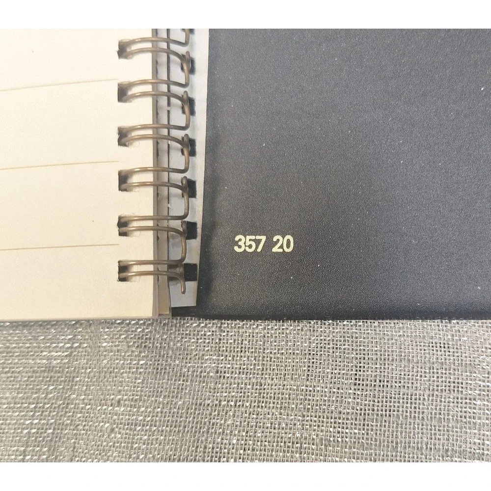 80s Visitors' Register Visitor Sign In Book Vintage Black Columbian Artworks USA